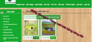 nông sản ngon - Trang web bán hàng nông sản