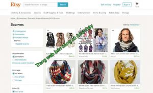 trang web bán hàng cũ ở Mỹ etsy