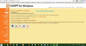 Làm web bằng xampp