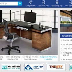 Mẫu website thiết kế nội thất ghế văn phòng TKW237