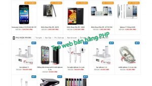 Tạo web bán hàng PHP